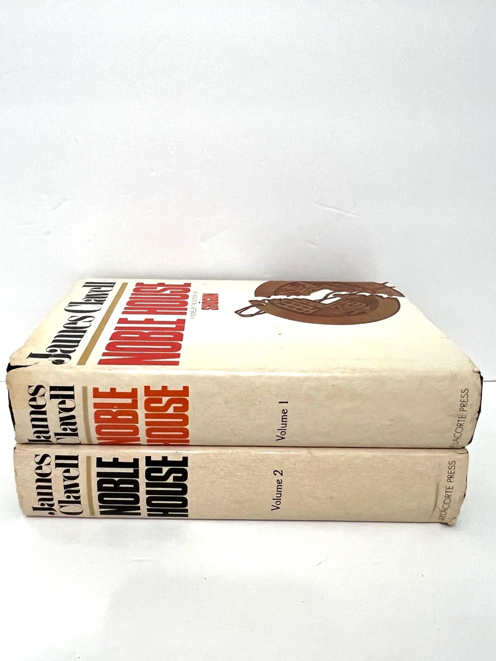 Noble House Two-Volume Hardcover Set - Cream and Brown